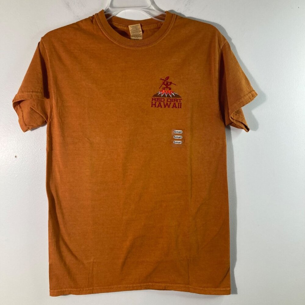 Womens Gildan Red Dirt‎ Hawaii Tee Shirt Short Sleeve Orange S Cotton NWT